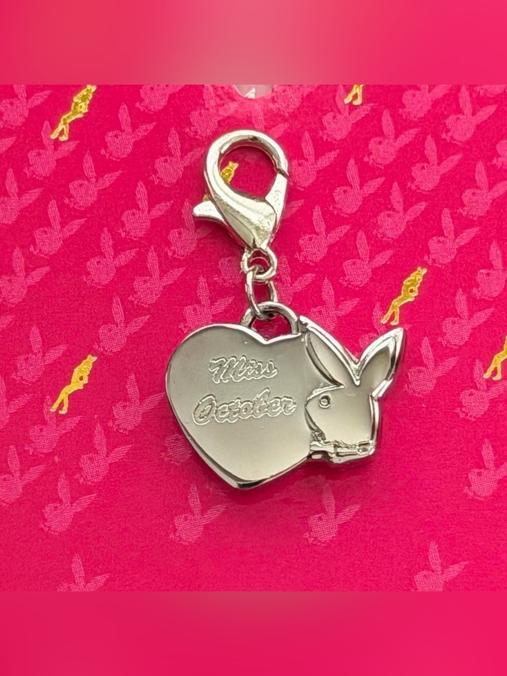Playboy Y2K miss October heart charm